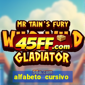 alfabeto cursivo para treinar caligrafia